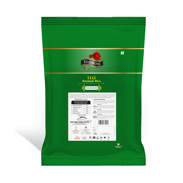 RED ROSE SONA MASOORI BASMATI RICE, 30 KG - Image 2
