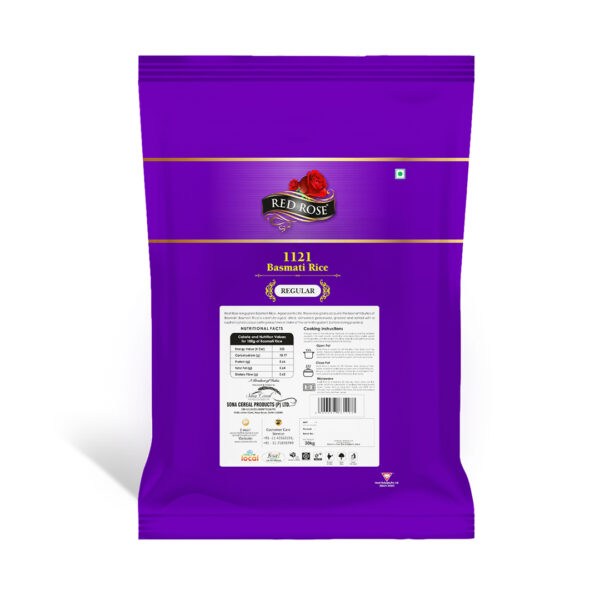 RED ROSE REGULAR BASMATI RICE, 30 KG - Image 2
