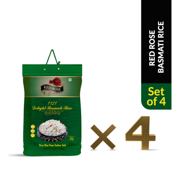 RED ROSE DELIGHT BASMATI RICE, 5 KG ( PACK OF 4 - 20 KG ) - Image 7