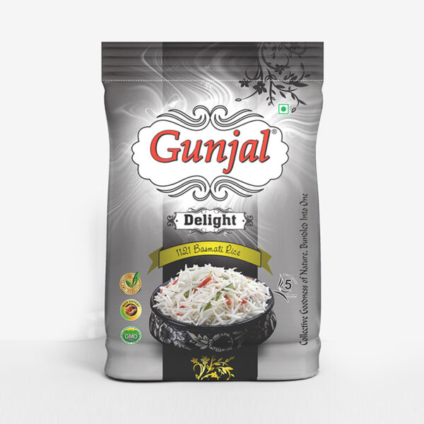 GUNJAL DELIGHT BASMATI RICE, 5 KG