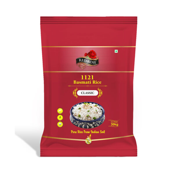 RED ROSE CLASSIC BASMATI RICE, 30 KG