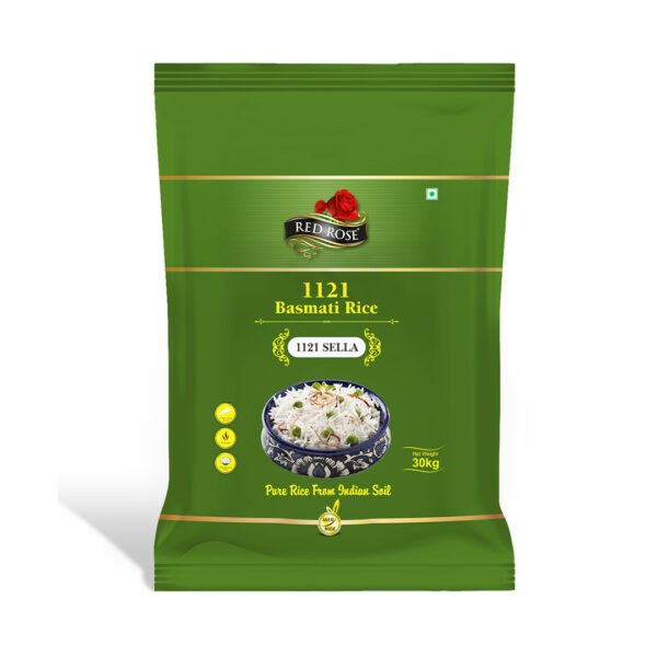 RED ROSE 1121 SELLA BASMATI RICE, 30 KG