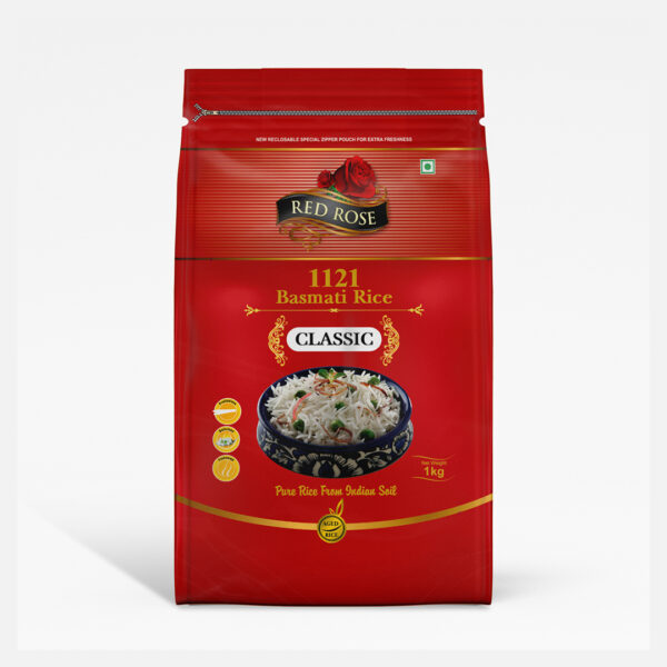 RED ROSE CLASSIC BASMATI RICE, 1 KG (PACK OF 20 - 20 KG )