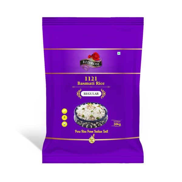 RED ROSE REGULAR BASMATI RICE, 30 KG