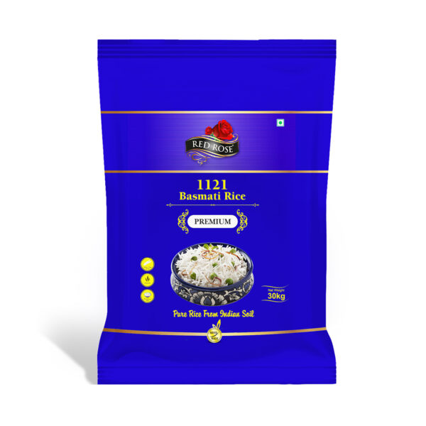 RED ROSE PREMIUM BASMATI RICE, 30 KG