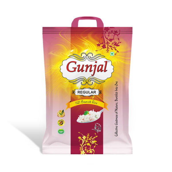 GUNJAL REGULAR BASMATI RICE, 10 KG (SELLA)
