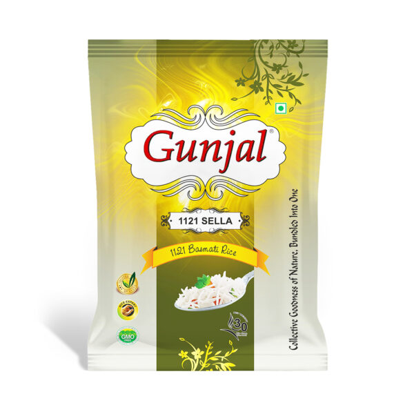 GUNJAL 1121 SELLA BASMATI RICE, 30 KG