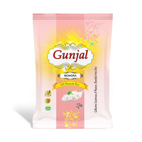 GUNJAL MONGRA BASMATI RICE, 30 KG