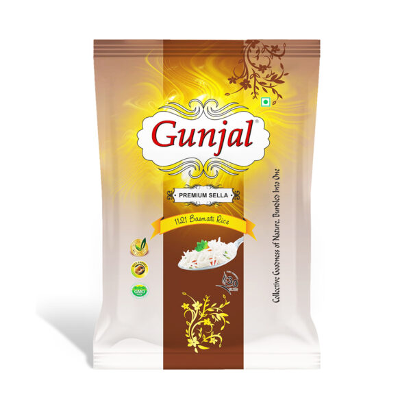 GUNJAL PREMIUM SELLA BASMATI RICE, 30 KG