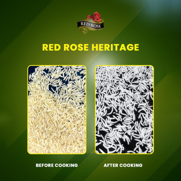 RED ROSE HERITAGE BASMATI RICE, 30 KG - Image 7