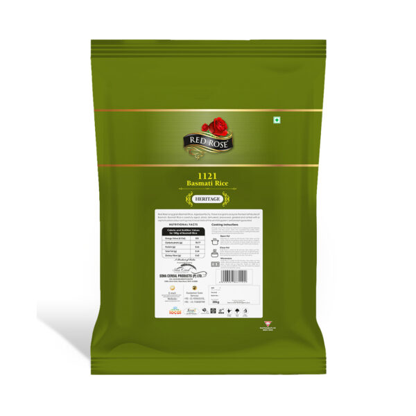 RED ROSE HERITAGE BASMATI RICE, 30 KG - Image 2