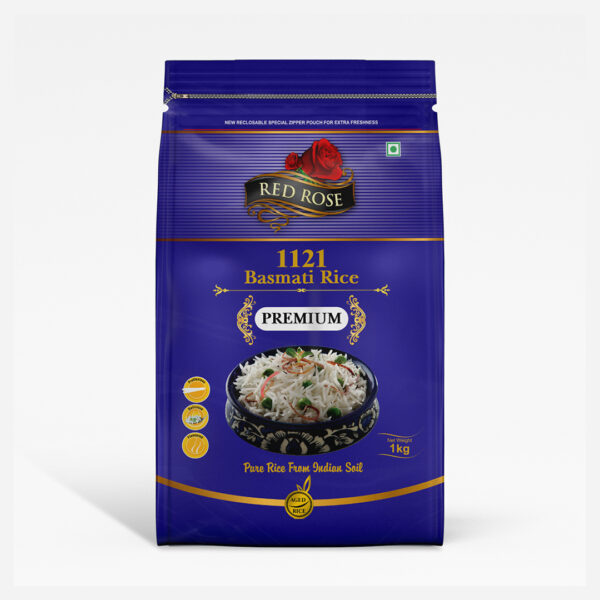 RED ROSE PREMIUM BASMATI RICE, 1 KG (PACK OF 20 - 20 KG )