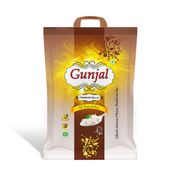 GUNJAL PREMIUM SELLA BASMATI RICE, 10 KG
