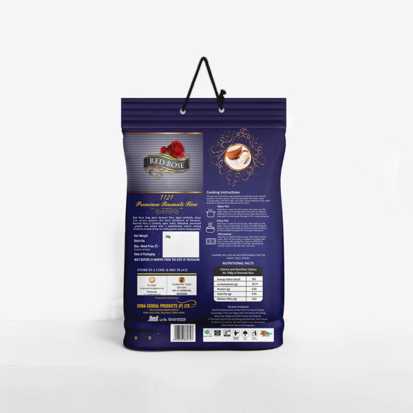 RED ROSE PREMIUM BASMATI RICE, 5 KG - Image 2