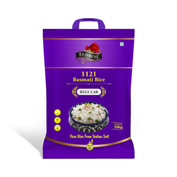 RED ROSE REGULAR BASMATI RICE, 10 KG