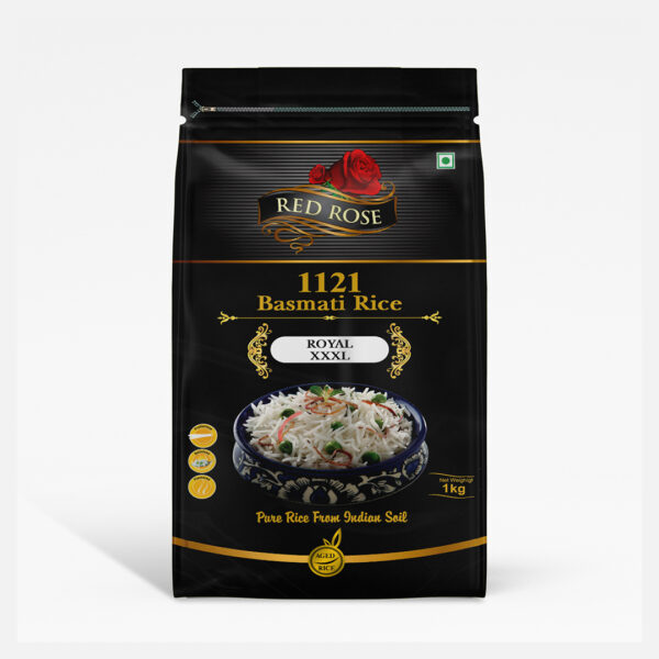 RED ROSE ROYAL XXXL BASMATI RICE, 1 KG (PACK OF 20 - 20 KG )