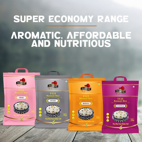 RED ROSE EVERYDAY (MINI DUBAR- II) BASMATI RICE, 10 KG - Image 8