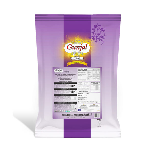 GUNJAL TIBAR BASMATI RICE, 30 KG (SELLA) - Image 2