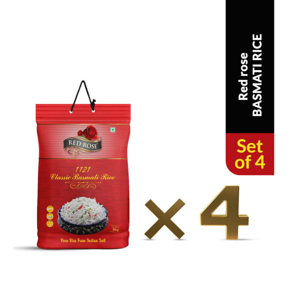 RED ROSE CLASSIC BASMATI RICE, 5 KG ( PACK OF 4 - 20 KG ) - Image 7