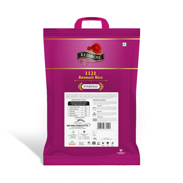 RED ROSE EVERYDAY (MINI DUBAR- II) BASMATI RICE, 10 KG - Image 2