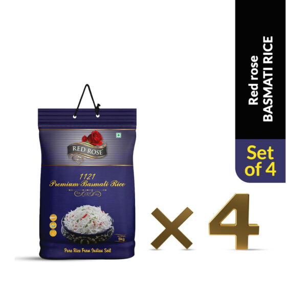 RED ROSE PREMIUM BASMATI RICE, 5 KG ( PACK OF 4 - 20 KG ) - Image 7