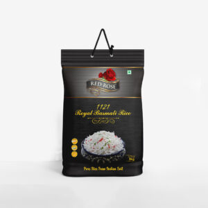 RED ROSE ROYAL XXXL BASMATI RICE, 5 KG