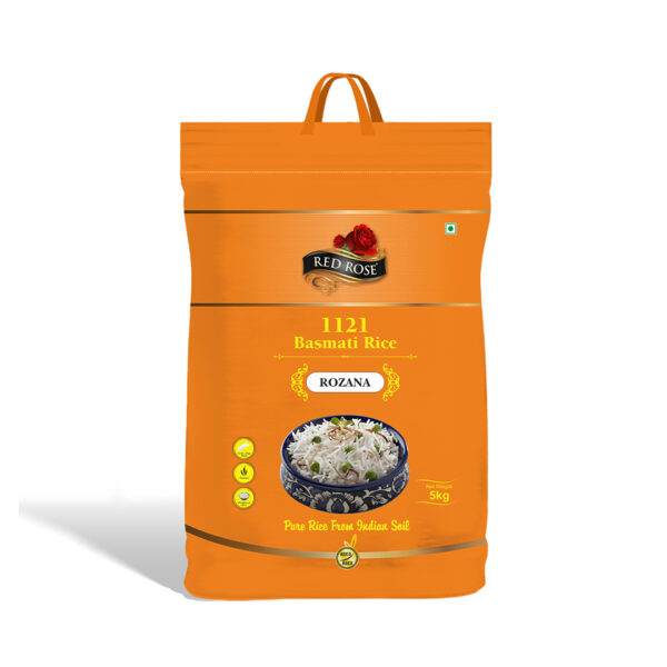 RED ROSE ROZANA BASMATI RICE, 5 KG