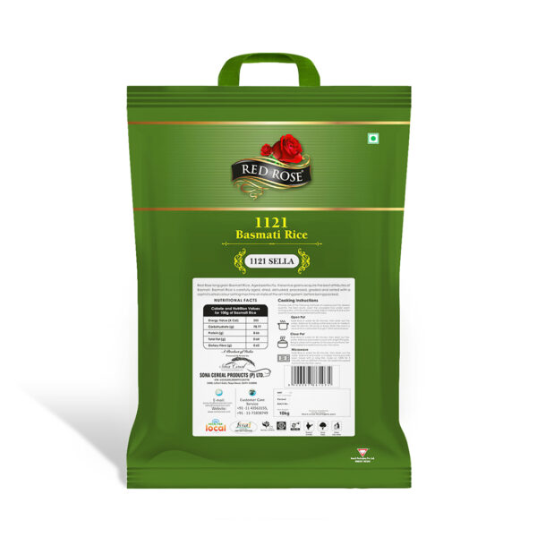 RED ROSE 1121 SELLA BASMATI RICE, 10 KG - Image 2
