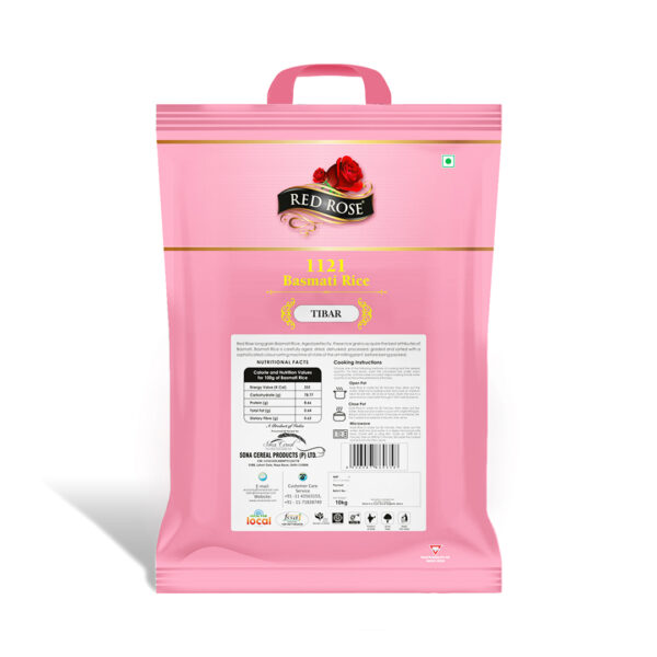 RED ROSE TIBAR BASMATI RICE, 10 KG - Image 2