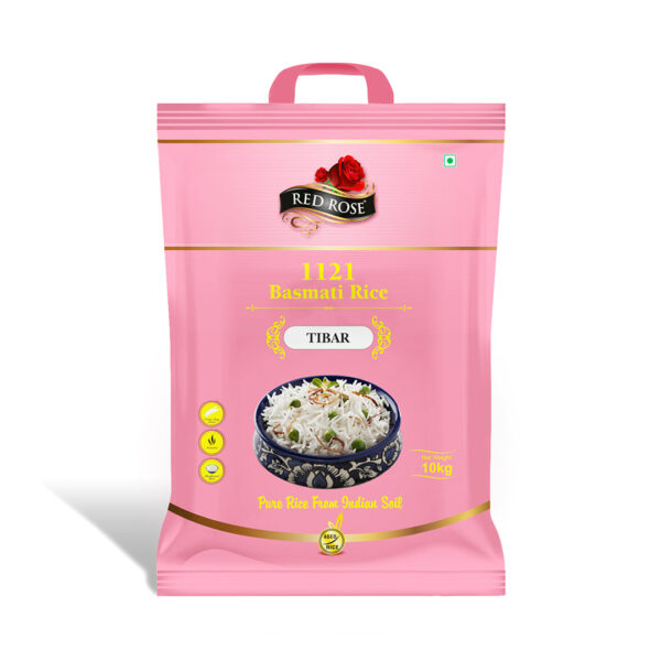 RED ROSE TIBAR BASMATI RICE, 10 KG