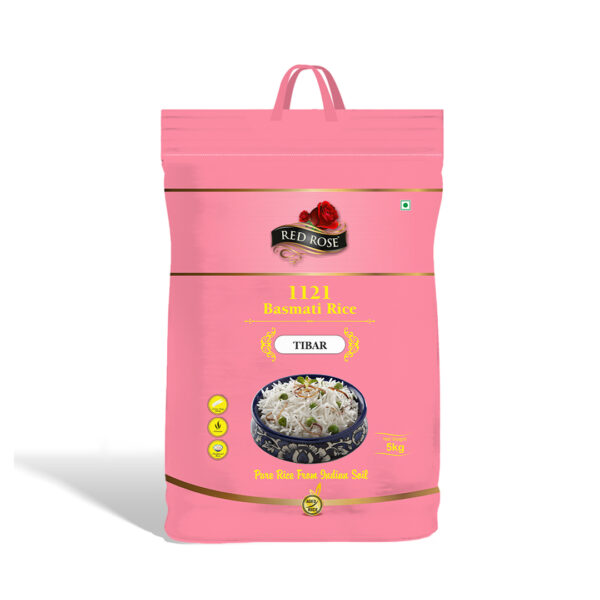 RED ROSE TIBAR BASMATI RICE, 5 KG