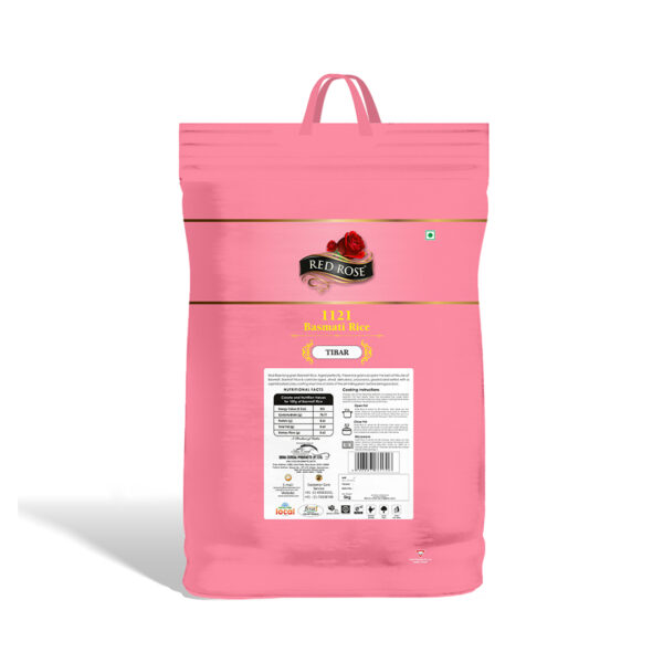 RED ROSE TIBAR BASMATI RICE, 5 KG - Image 2
