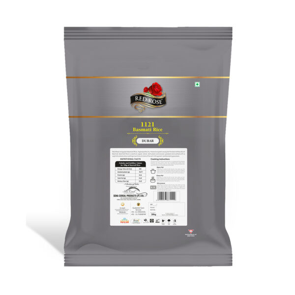 RED ROSE DUBAR BASMATI RICE, 30 KG - Image 2