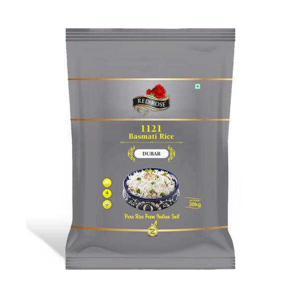 RED ROSE DUBAR BASMATI RICE, 30 KG