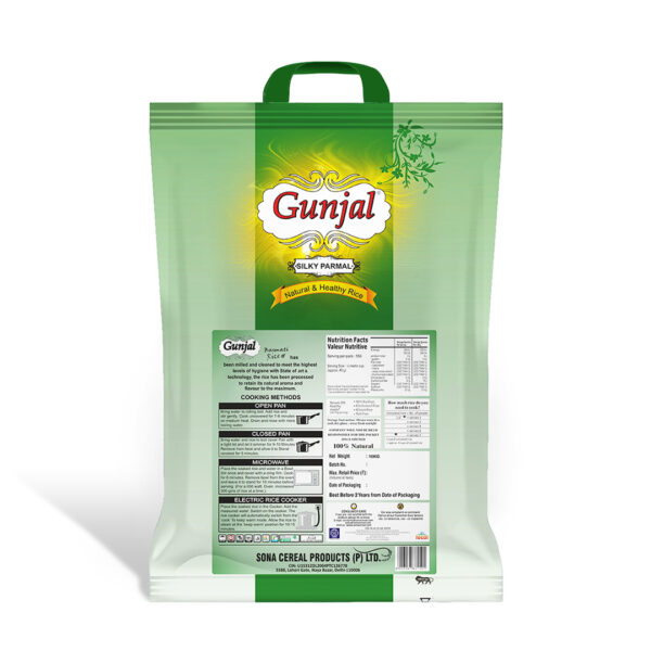 GUNJAL SILKY PARMAL RICE, 10 KG - Image 2
